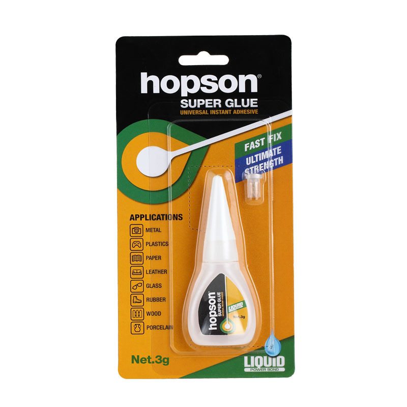 Hopson 50g Plastic Bottle Fast Drying Strong Glue  Super Glue Ethyl Cyanoacrylate Glue