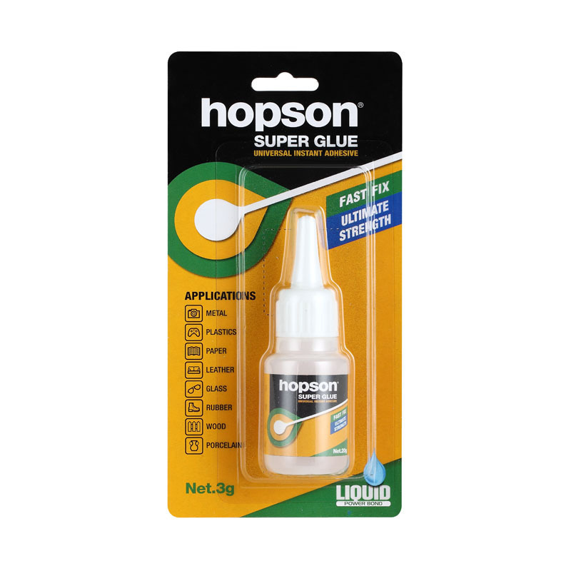 Hopson 50g Plastic Bottle Fast Drying Strong Glue  Super Glue Ethyl Cyanoacrylate Glue