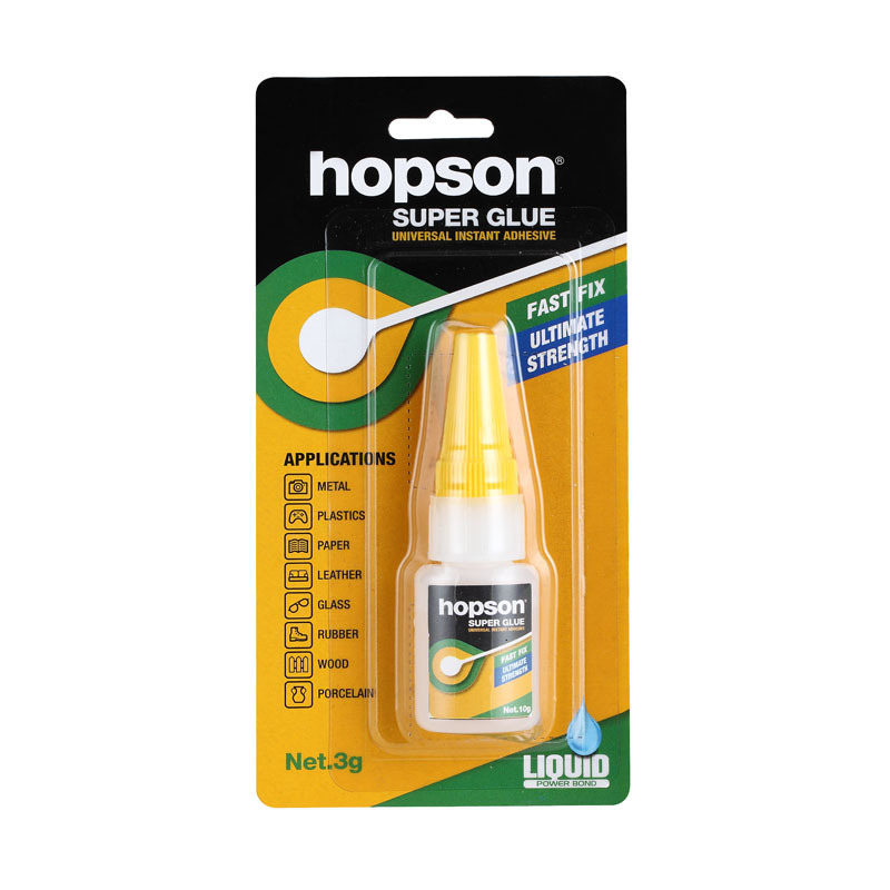 Hopson 50g Plastic Bottle Fast Drying Strong Glue  Super Glue Ethyl Cyanoacrylate Glue