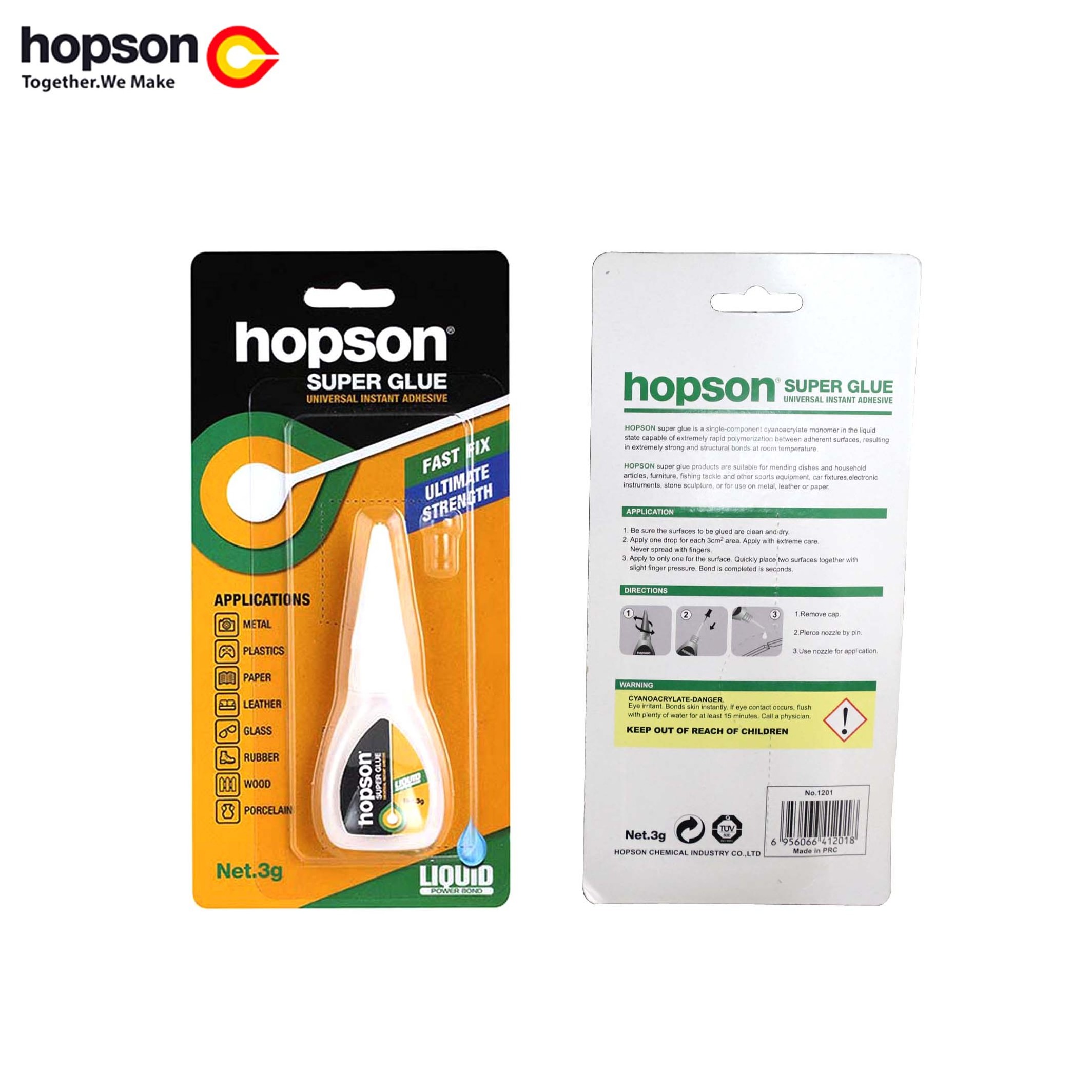 Hopson HCP-101 flexible  adhesive super glue wholesale  polyfix instant super glue 505 With Pin