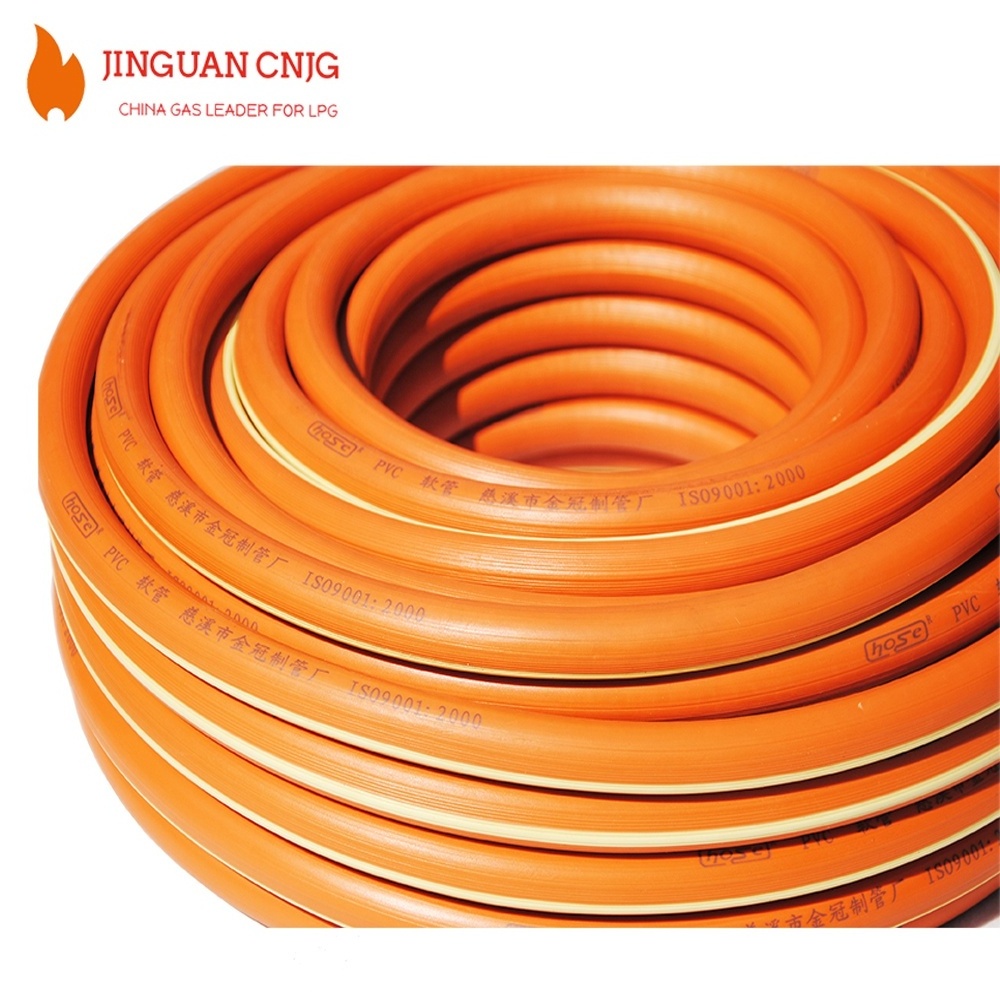 Best Quality 3/8-Inch Orange PVC LPG Hose Pipe,Braided LPG Gas Hose,LPG Gas Hose 8mm