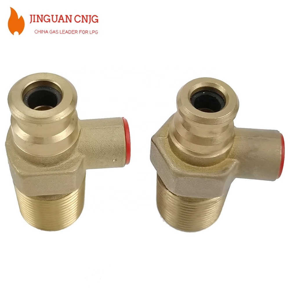 CNJG High Quality 20mm 22mm LPG Gas Manual Safety Clip-on Brass Valve LPG Gas Valve 12.5KG Propane gas Cylinder valve