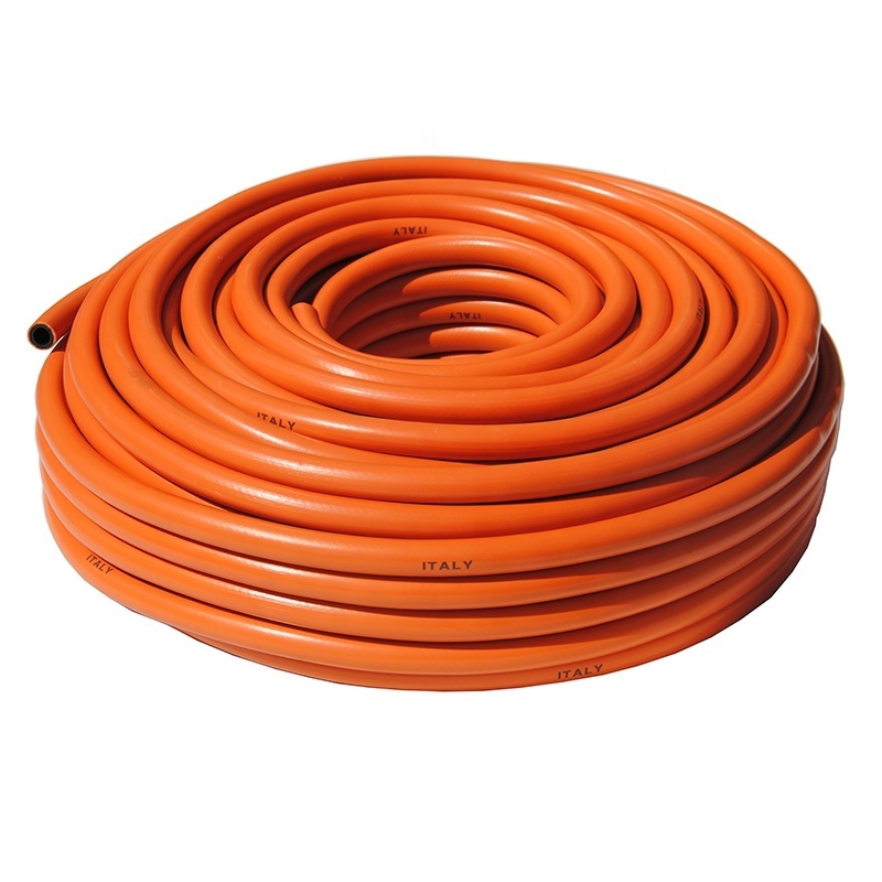 JG Orange Flexible PVC LPG Gas Hose Pipe Low Pressure Propane Gas Cylinder Hose Home Use LPG Gas Cooker Hose