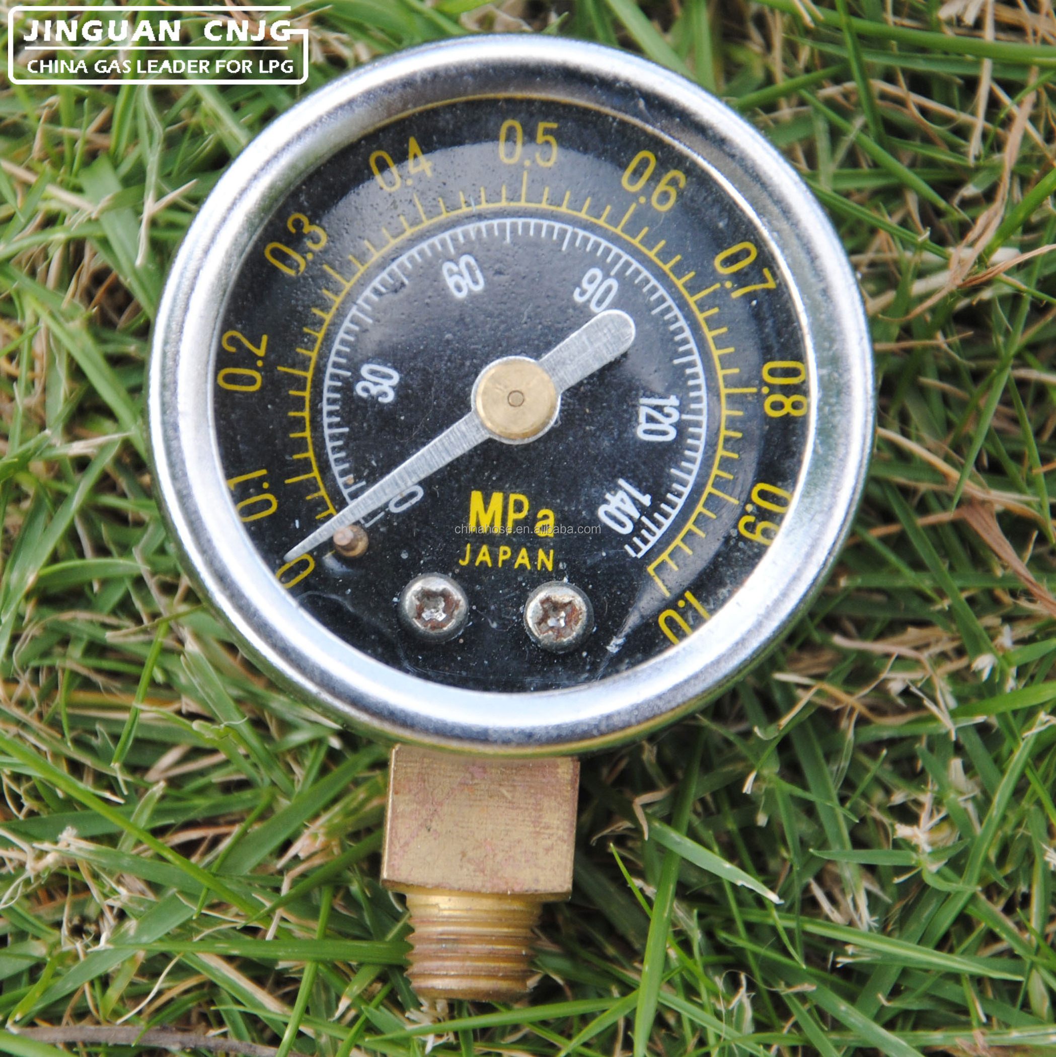 CNJG Propane LPG Gas Pressure Gauge Meter Manometer for LPG Butane Gas Cooking Regulator Cylinder Use