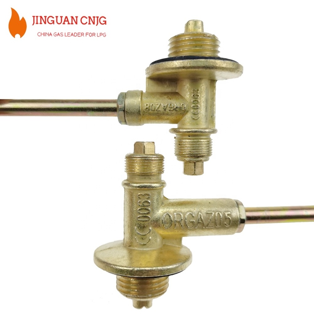 Orgas  brand single burner gas valve Cooking Gas Stove Brass Valve LPG Gas Cylinder Control Valve With Brass Handle Wheel