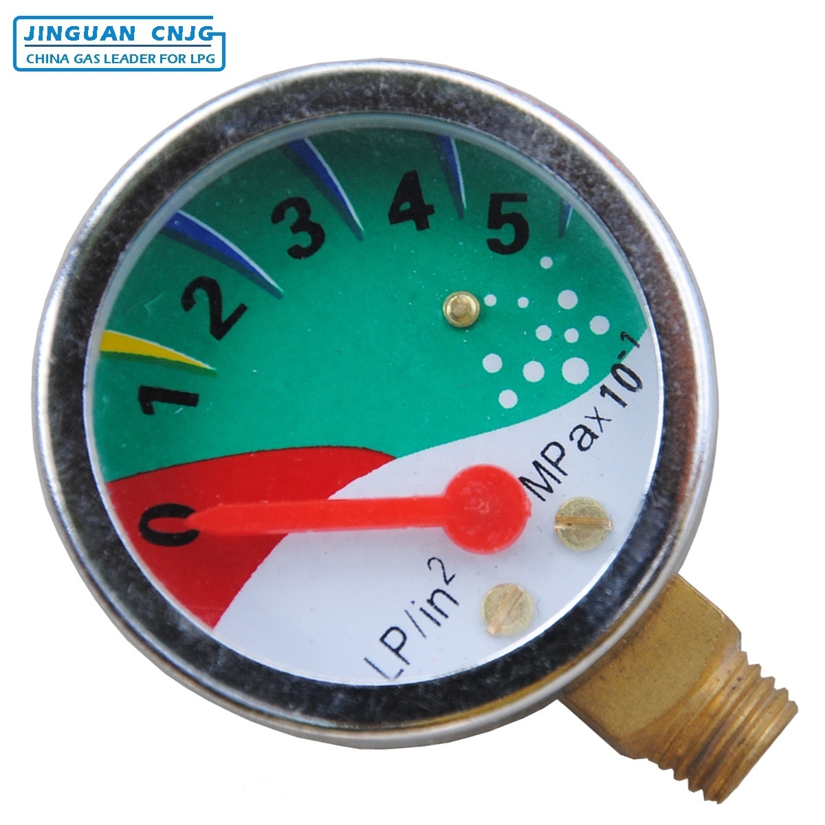 CNJG Propane LPG Gas Pressure Gauge Meter Manometer for LPG Butane Gas Cooking Regulator Cylinder Use