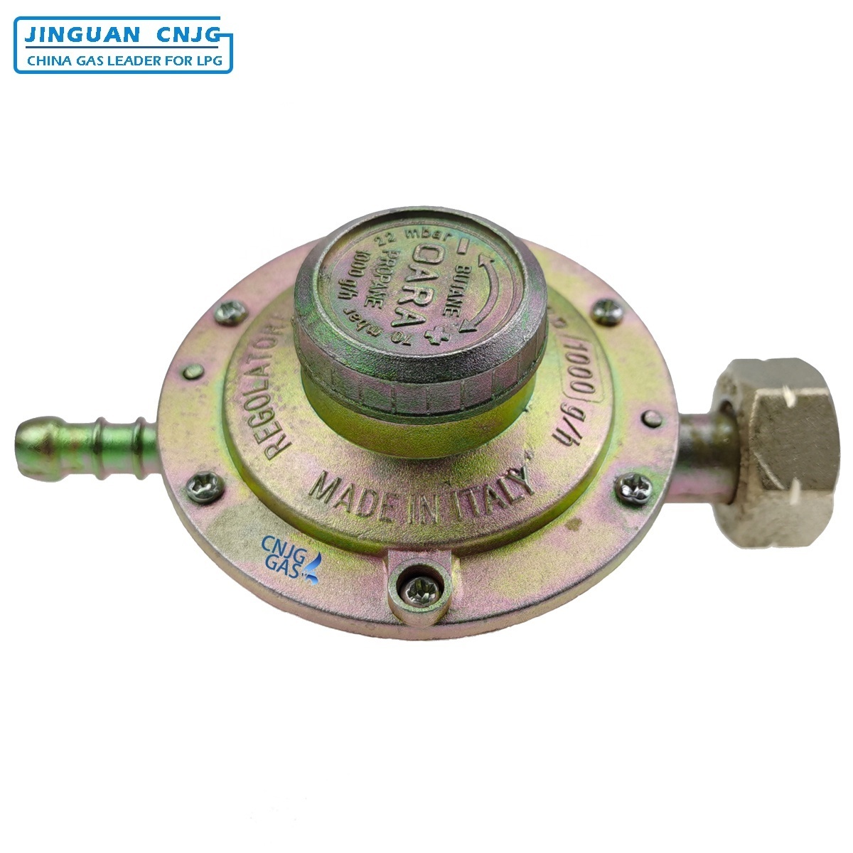 CNJG High Quality Low Pressure Adjustable LPG Gas Cook Regulator for Cylinder Italy Model