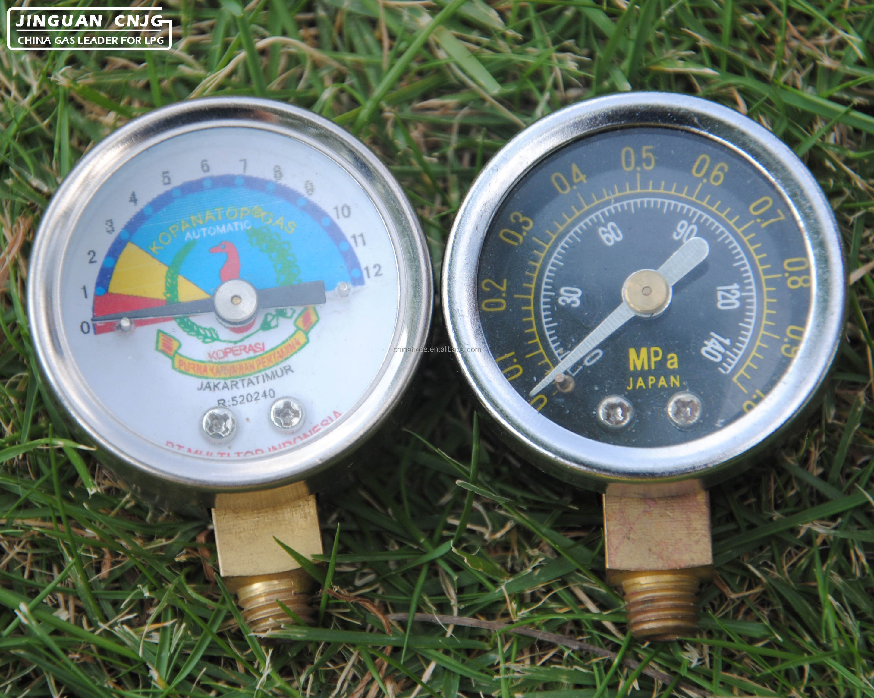 CNJG Propane LPG Gas Pressure Gauge Meter Manometer for LPG Butane Gas Cooking Regulator Cylinder Use