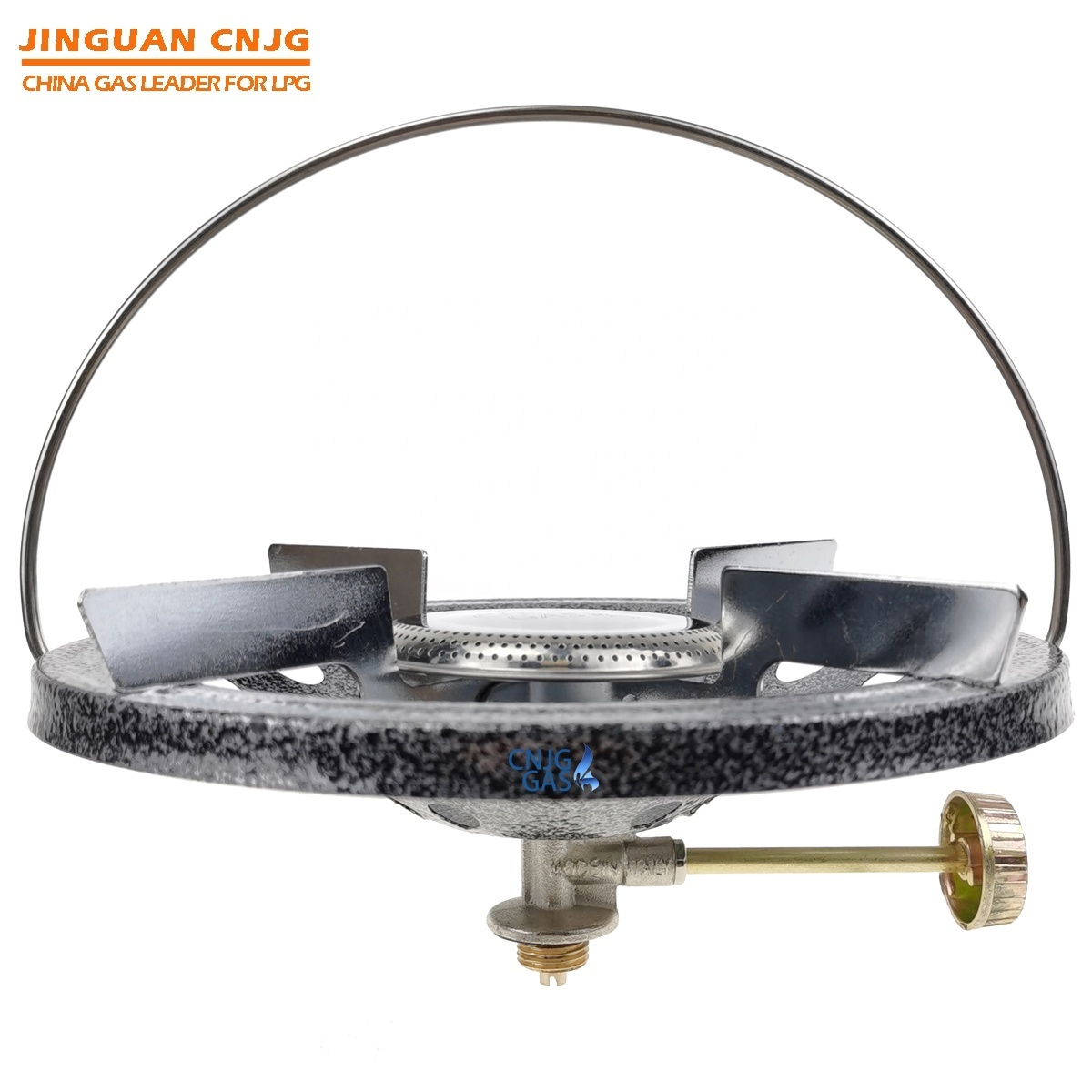 CNJG Small Mini LPG Single Gas Burner Portable Camping Gas Stove Stainless Steel Burner Head Cooktops With Valve