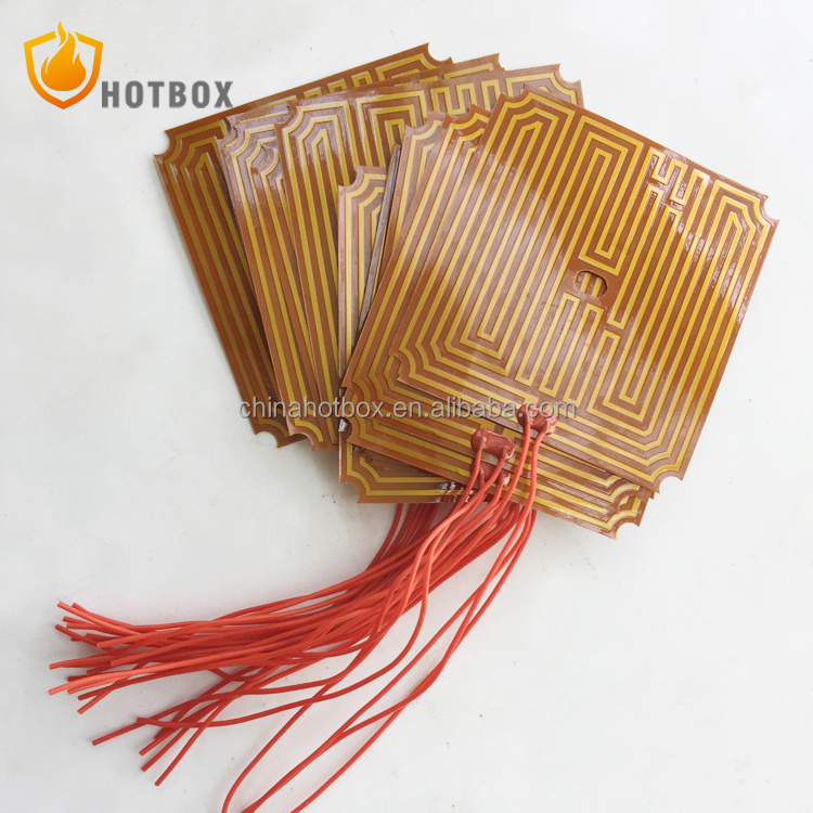 Custom kapton heater 12V 24V 36V 120v 220V thin film heated bed