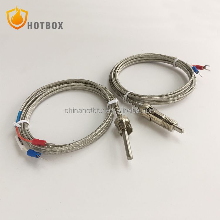 K J E T type thermocouple with bayonet adjusted spring prbe 4x30mm for injection molding machine PVC plastic extruder machine