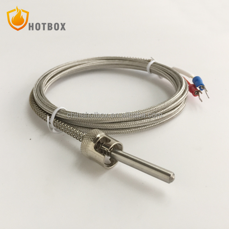 K J E T type thermocouple with bayonet adjusted spring prbe 4x30mm for injection molding machine PVC plastic extruder machine