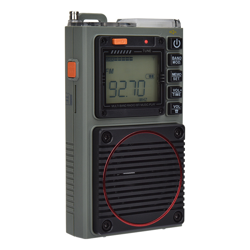 Hanrongda All Band FM AM SW WB APP Control SOS Alarm Portable Radio