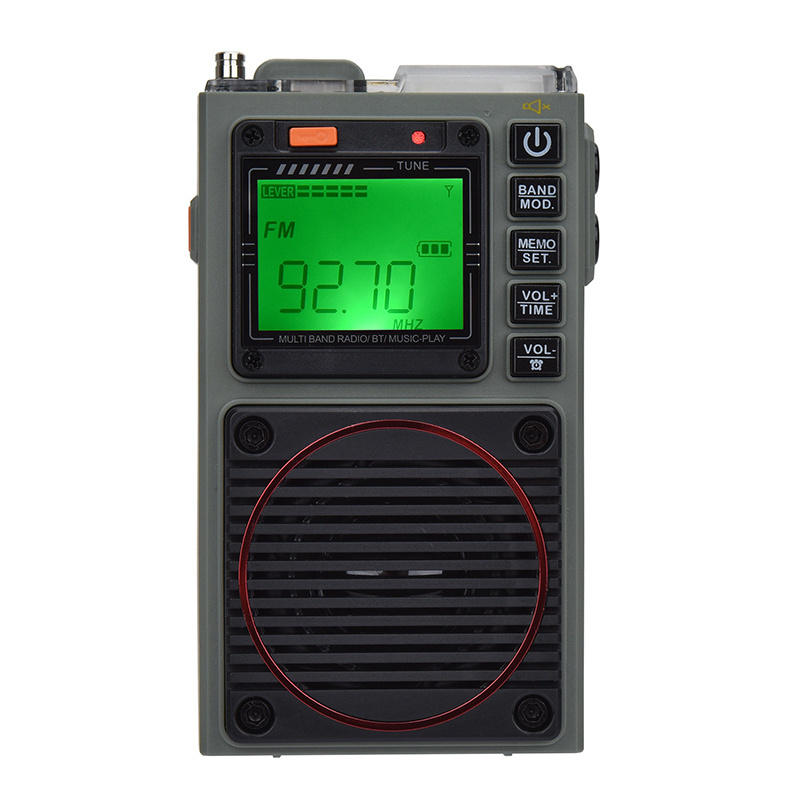 Hanrongda All Band FM AM SW WB APP Control SOS Alarm Portable Radio