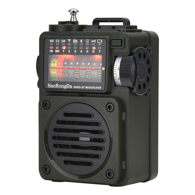 HRD700 Portable multimedia music player Full band radio FM AM SW receiving BT TF card playing outdoor audio radio