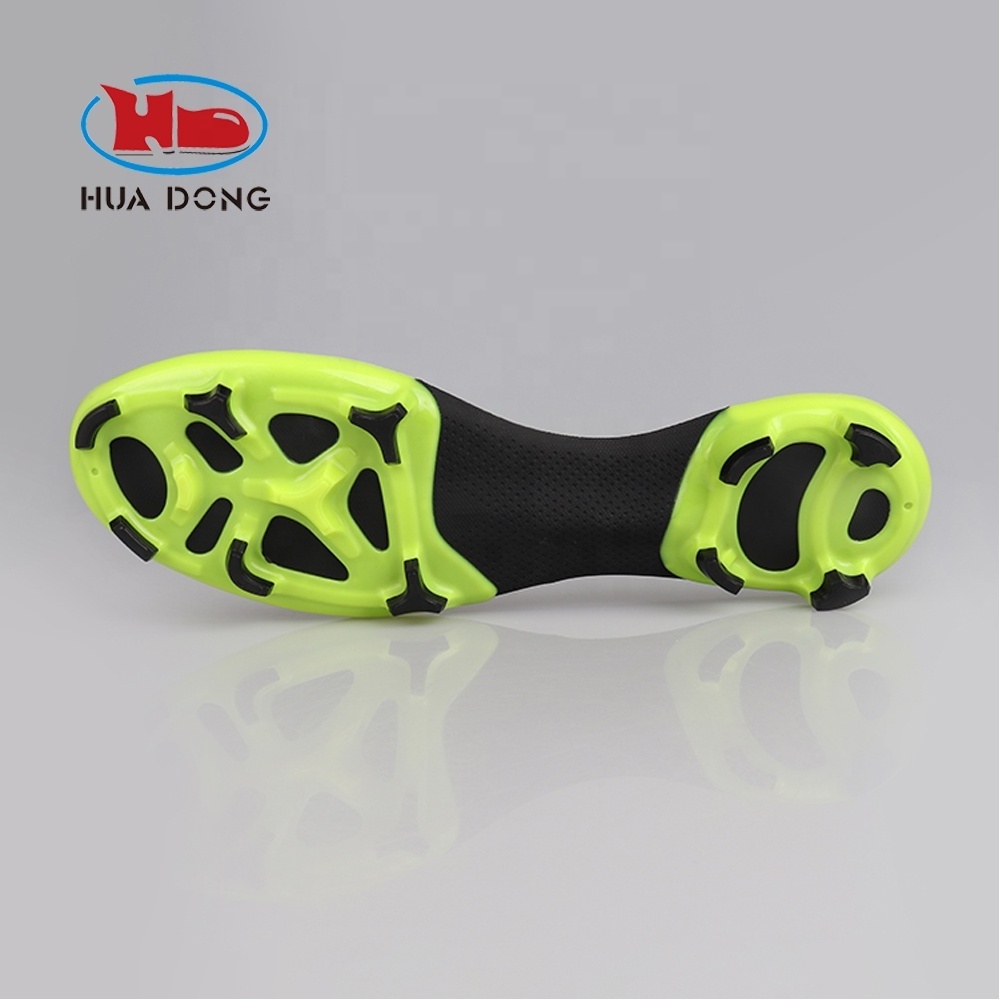 Sole Expert Huadong Non-slip TPU Outsole For Soccer Shoes Double Color Running Outdoor Sole Design