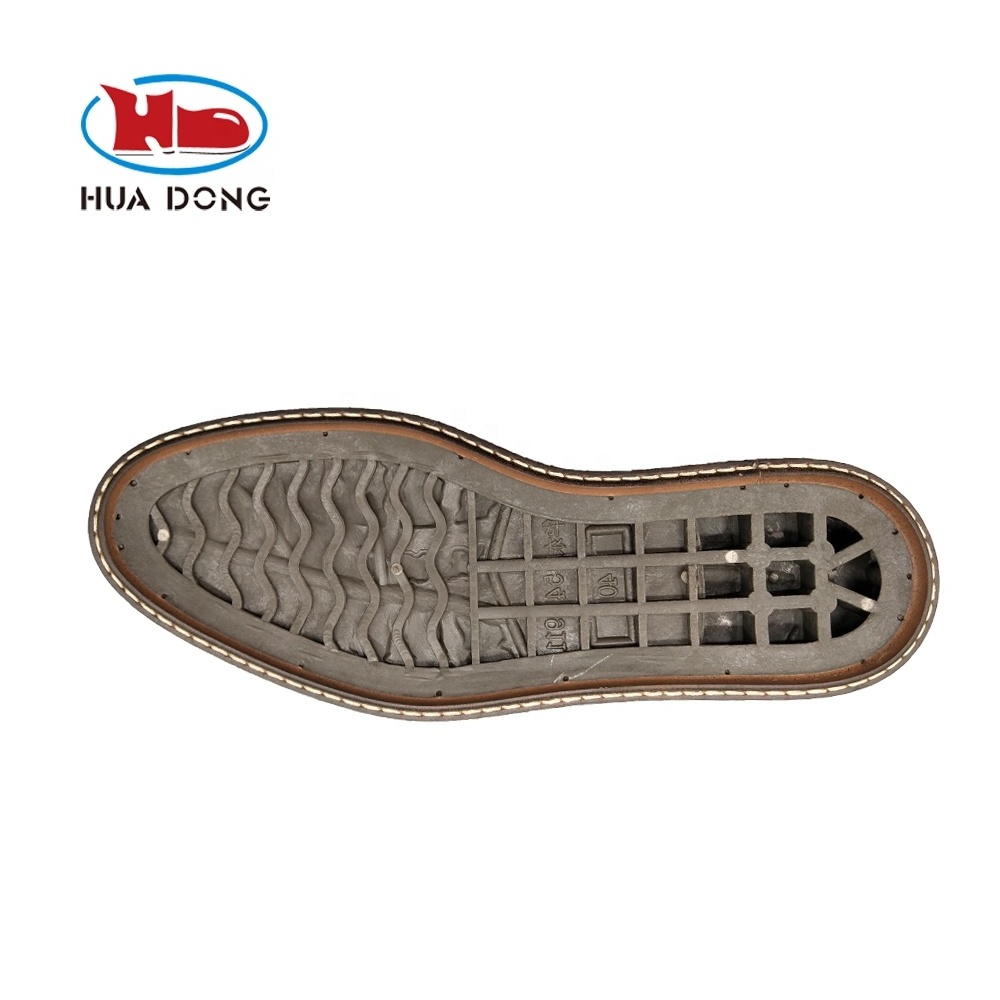 Sole Expert Huadong SS21 Latest Welted TPR New Designed Outsole For Dressing Shoes Making Custom Semelle Suela Soles