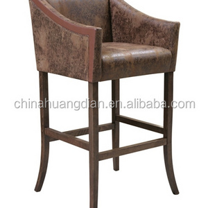 wood and leather bar chair restaurant bar furniture restaurant lounge bar furniture HDB567