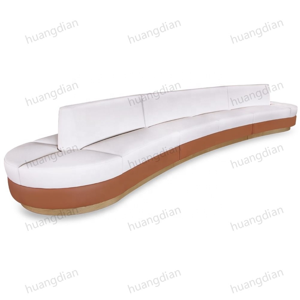 White Sectional Irregular Recliner Long Sofa Chaise Couch Living Room Sofas For Shop Hotel Hall