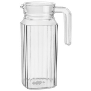 Eco Friendly Acrylic Plastic Water Milk Coffee Beer Jug with Handle drinking glasses with matching jug