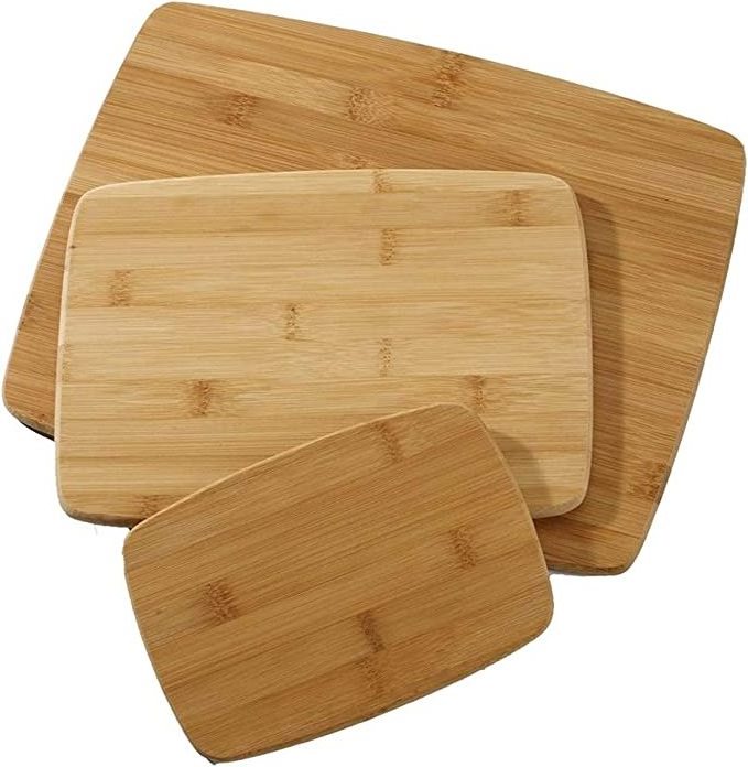 High-quality natural Bamboo Cutting Board Set of 3 Assorted Sizes Charcuterie Boards with Handle