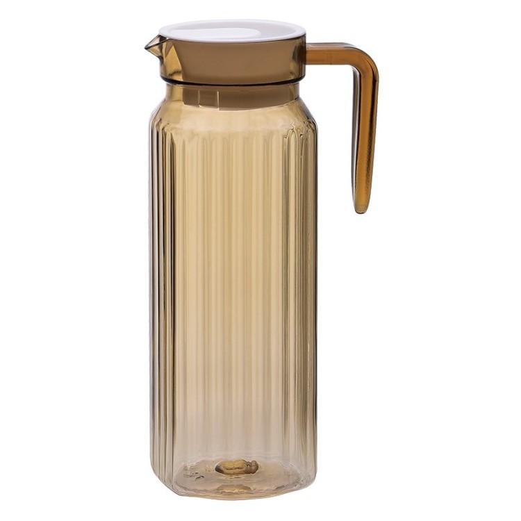 Eco Friendly Acrylic Plastic Water Milk Coffee Beer Jug with Handle drinking glasses with matching jug