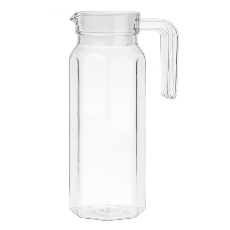 Eco Friendly Acrylic Plastic Water Milk Coffee Beer Jug with Handle drinking glasses with matching jug