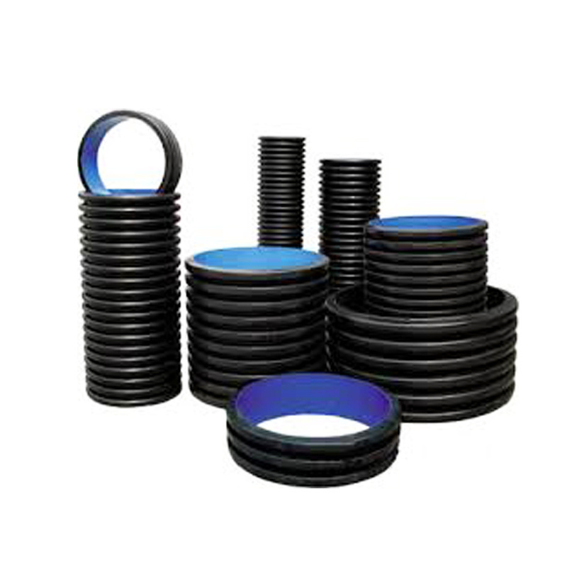 Sn4 Sn8 300mm Double Wall Sewer Price Flexible Wall Hdpe Perforated Drainage Pipe