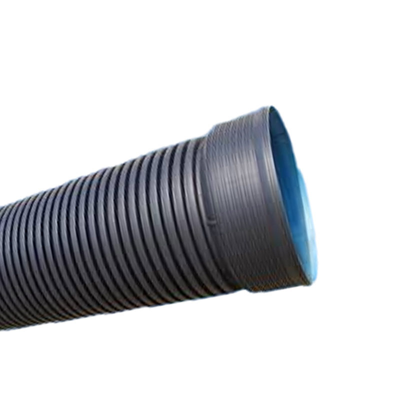 Sn4 Sn8 300mm Double Wall Sewer Price Flexible Wall Hdpe Perforated Drainage Pipe