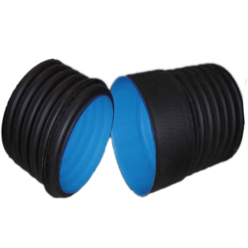 SN4 SN8 hdpe double wall corrugated drainage pipe plastic culvert pipe for sewer drainage