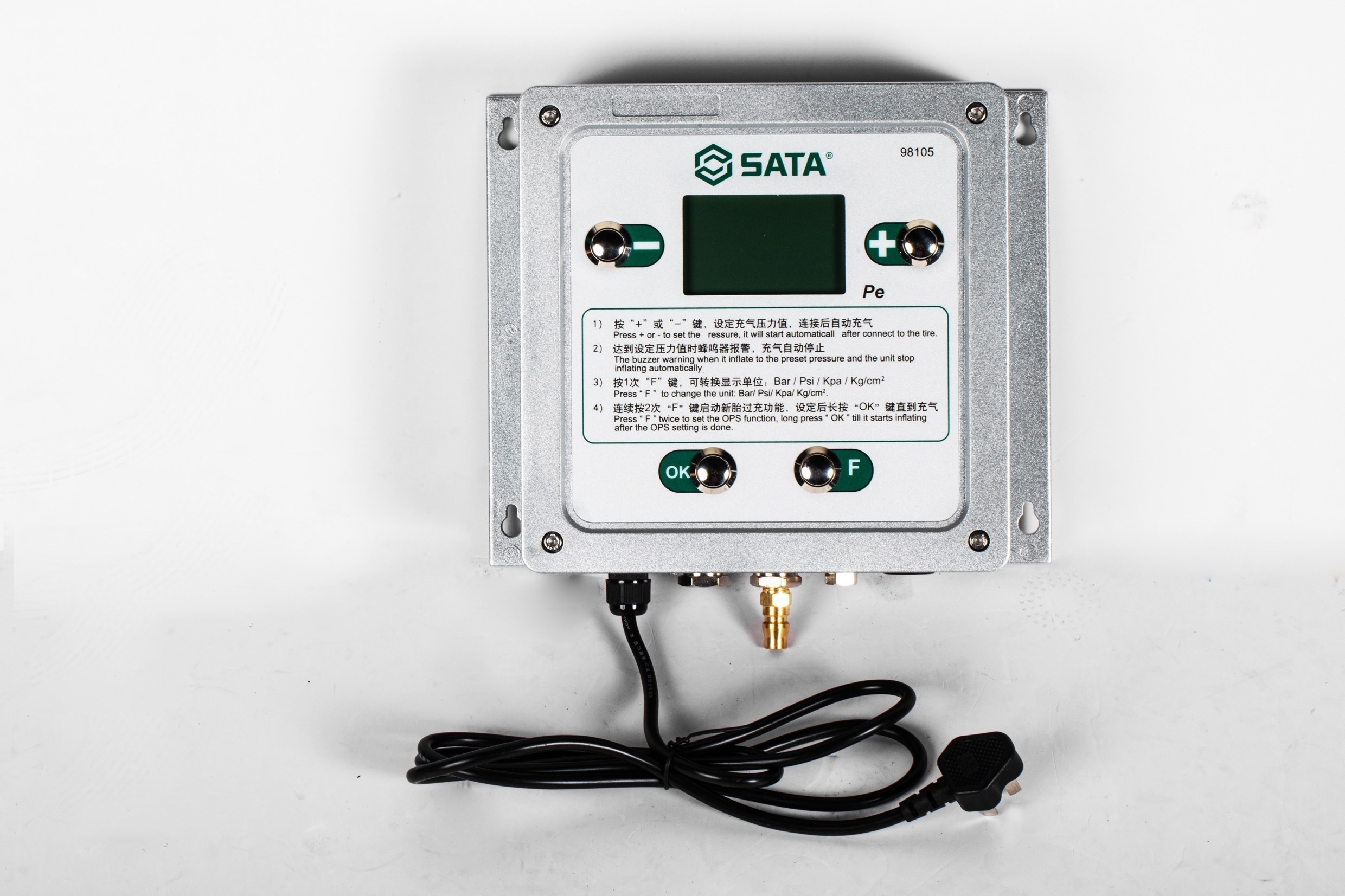 SATA 98105 DIGITAL TYRE INFLATOR WALL MOUNTED INFLATOR