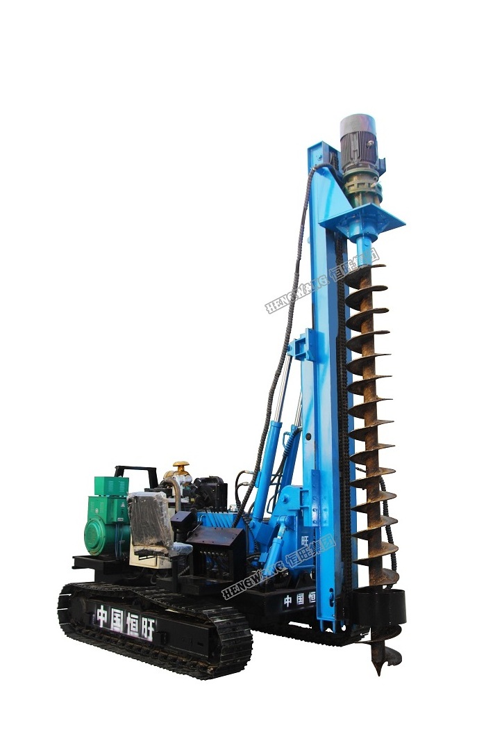 Helical Screw Pile Equipment Small Ground Screw Pile Driver HWL300