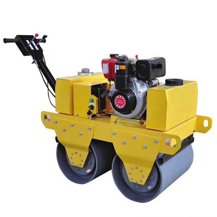 Construction & Real Estate  Road Roller fHonda engine hand compact road roller/ 2 ton vibrarom China double drum for good price