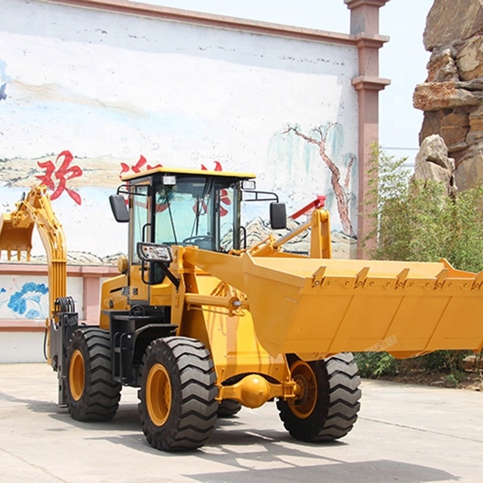 Popular New Backhoe Digger 2.8t Telescopic Long Boom Towable Backhoe Loader Price