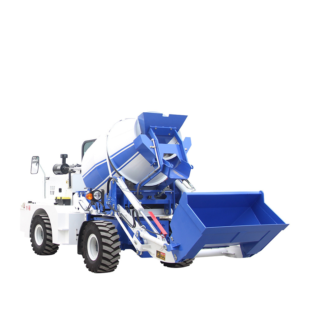 2 cubic meters truck mounted Self-loading concrete mixer truck price