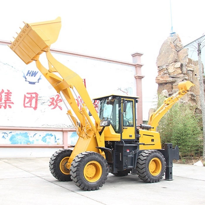 Popular New Backhoe Digger 2.8t Telescopic Long Boom Towable Backhoe Loader Price