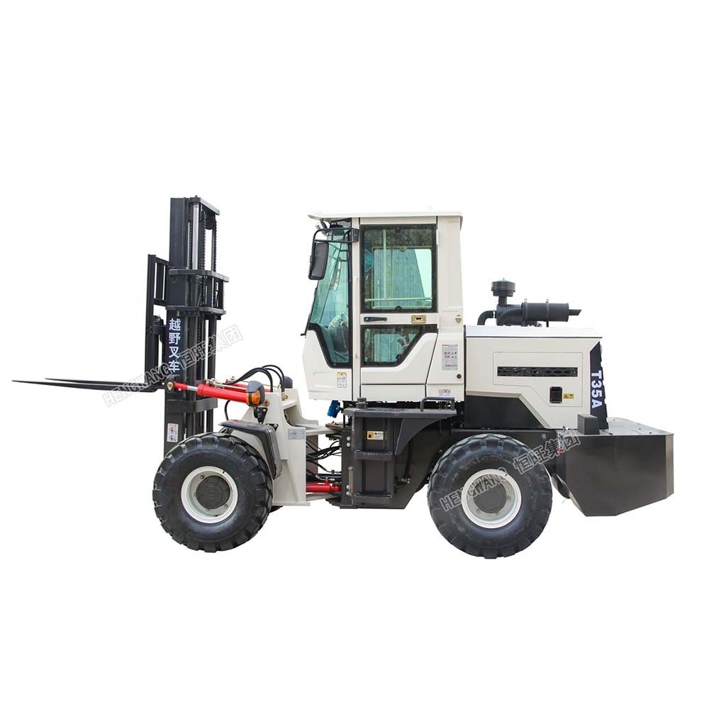 Hengwang HW30-30L Forklift Truck 3m Lifting Height Off-road Tire 3Ton All Rough Terrain Off-road Fork Lift Forklift