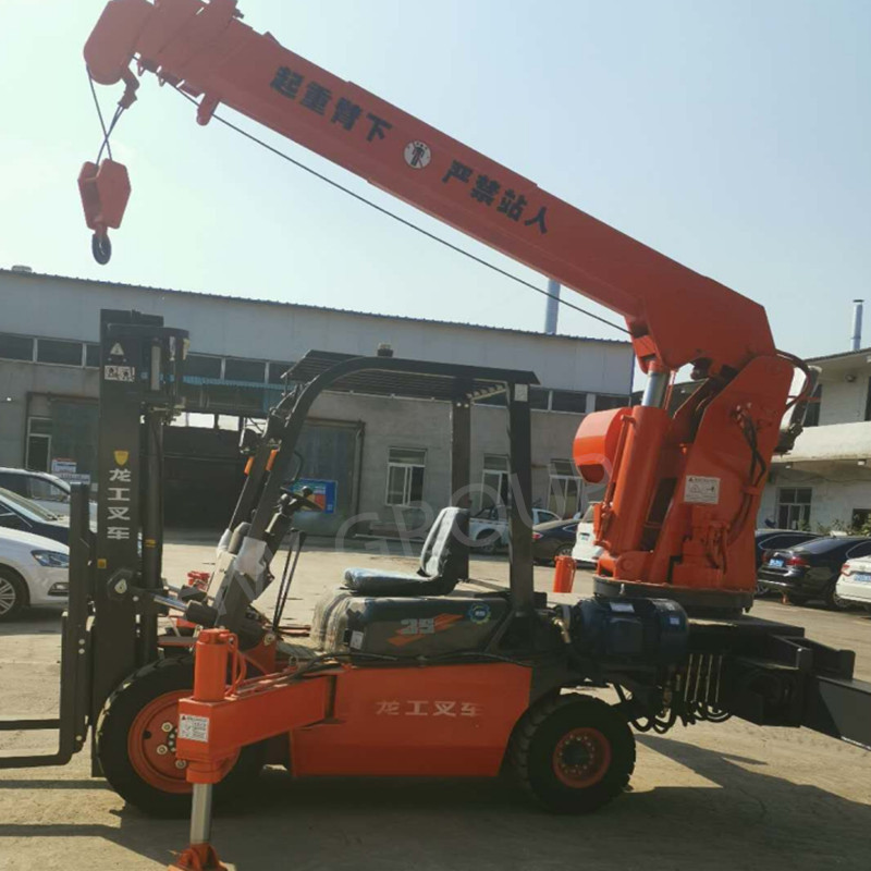 HENGWANG HWFTC4T 4T forklift attachment fly jib crane for narrow road