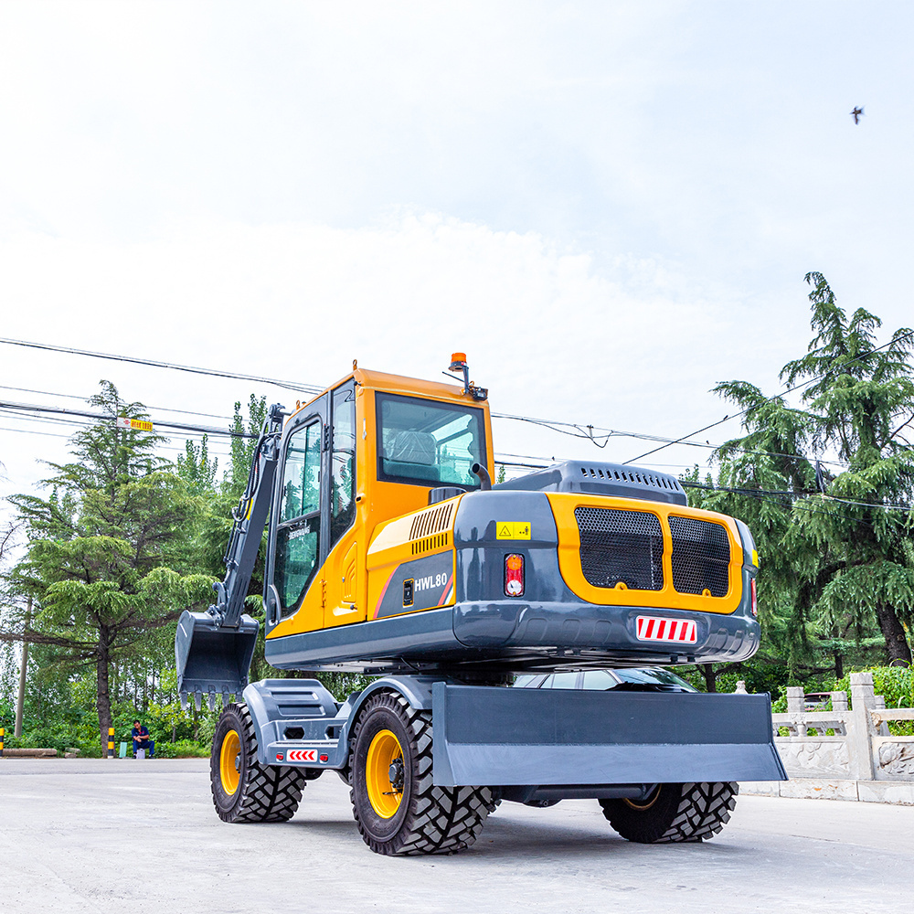 Earthwork construction tire excavator Mini Digger Wheeled Excavators