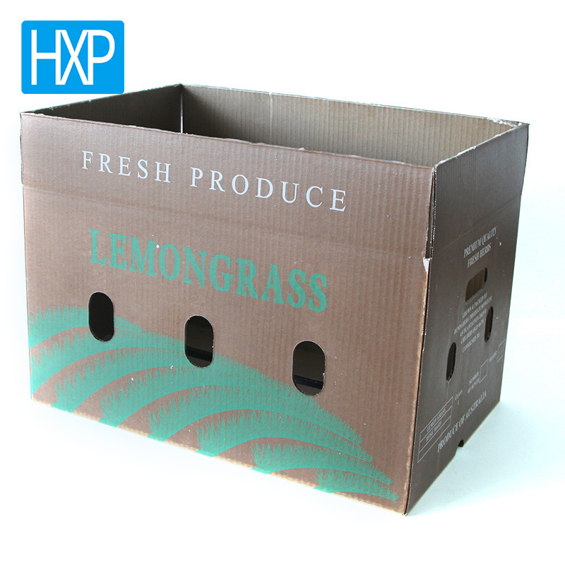 Wholesale customized wax cardboard box for fruit and vegetable