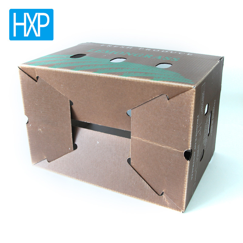 Wholesale customized wax cardboard box for fruit and vegetable