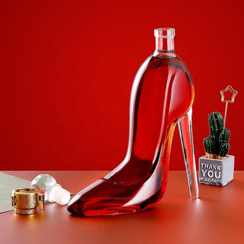 High Heels Decanter Explosion High-Heeled Style Vodka Glass Wine Container whisky decanter cheap wine decanter