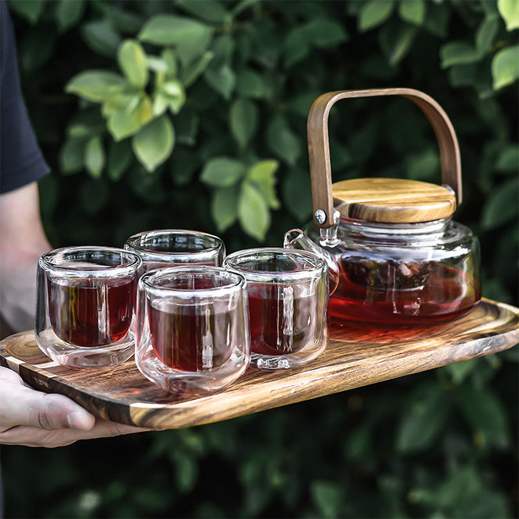 600ml Glass Teapot with Removable Infuser, Stovetop Safe Tea Kettle