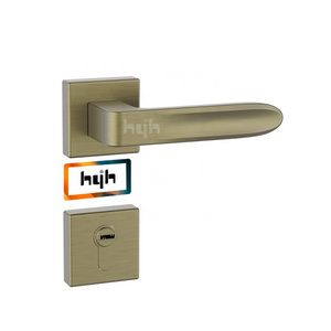 Guangdong-hyh Hardware Model Mortise Zinc Alloy Door Handle Lock Type French Latest Golden Front Door Lock Set Entry For Home