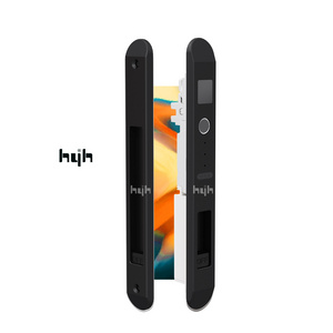 hyh 2023 Fingerprint Keyless Tuya App Smart Sliding Door Lock With Key  For Security Home