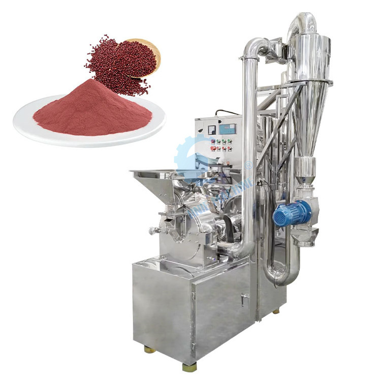 Small Seed Crusher Rice Straw Spice Powder Make Grind Pulverizer Machine for Whole Wheat Flour