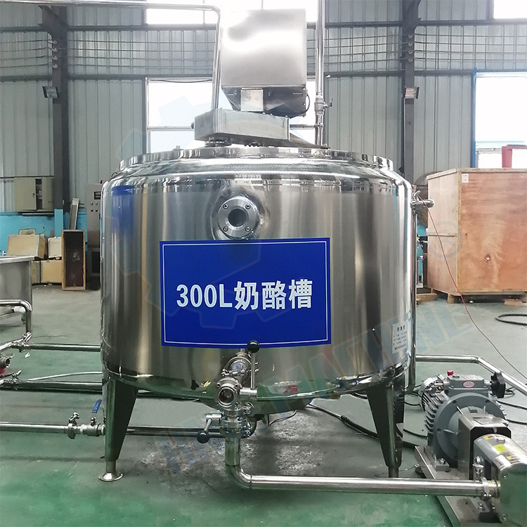 500l Stainless Steel Mozzarella Feta Cheese Vat Make Plant Mini Mozzarella Processing Production Line of Cheese