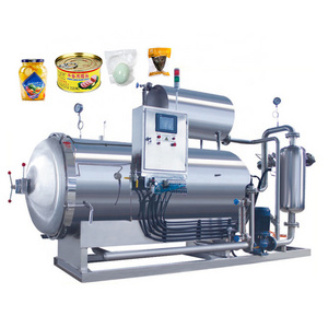 Factory Price Hot Water Pump Canner Pressure Cooker Can Pouched Foods Juice Sterilizer Retort for Jams