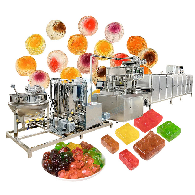 Sale Automatic Bubble Gum Jelly Taffy Candy Line Collagen Gummy Production Machine for Candy