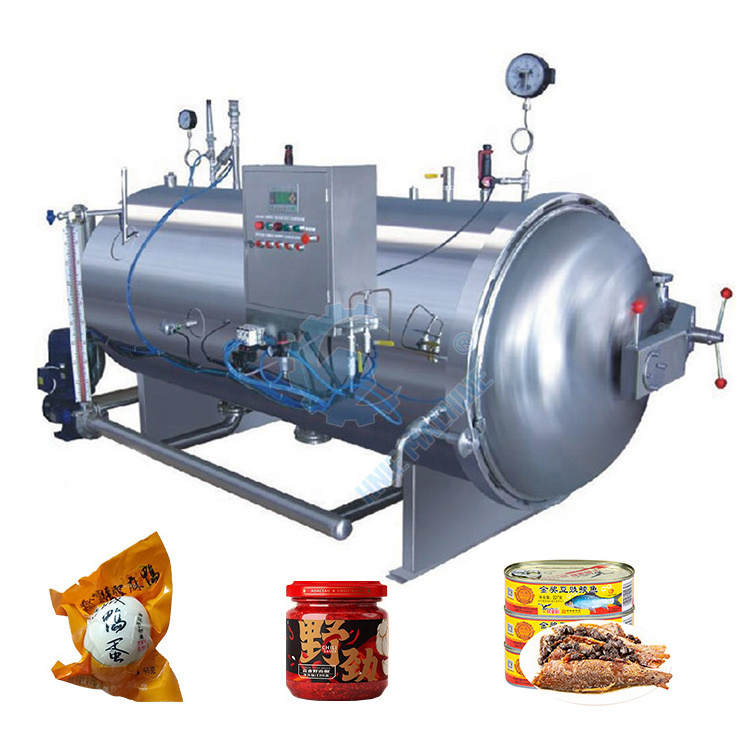 Horizontal Autoclave Pressure Sterilization Retort Food Process Machine Pouch Metal Sterilize Pot For Plastic Bottle